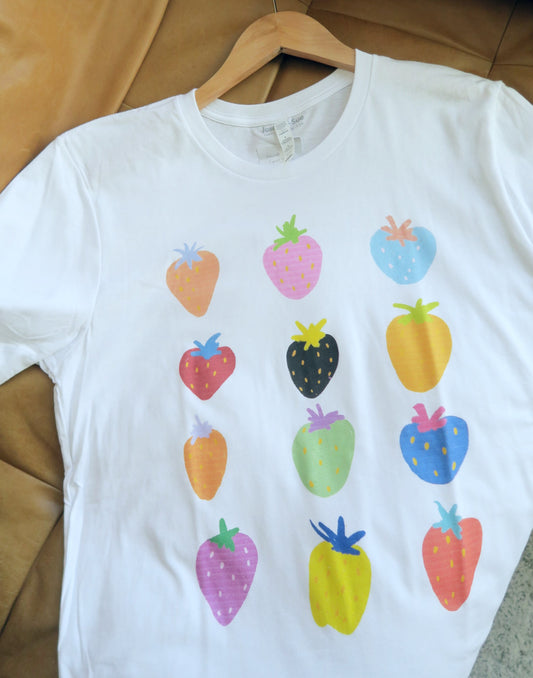 Sale- Strawberry Fields T-Shirt, LARGE