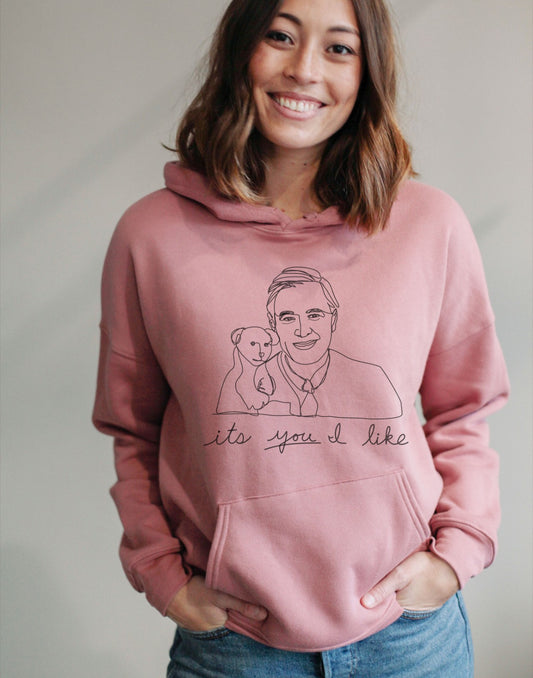 Fred Rogers It's You I like Pullover Hoodie Sweater