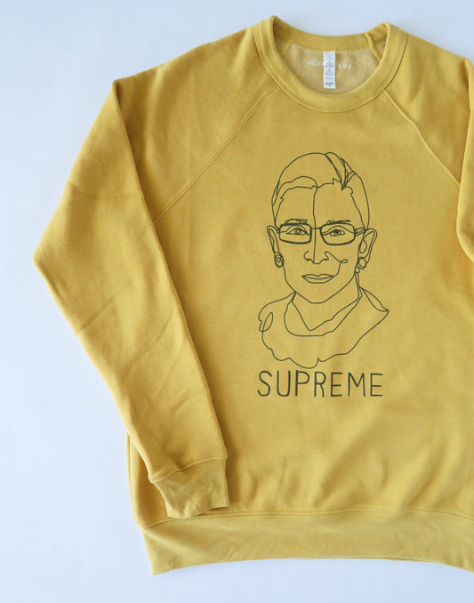 Notorious RBG Ruth Bader Ginsburg "Supreme" Sweater